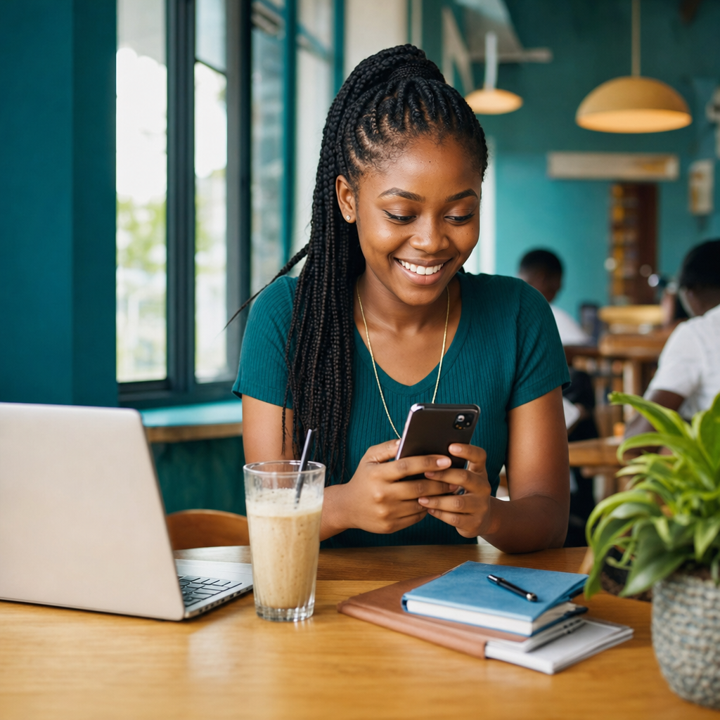 Person browsing property listings on phone